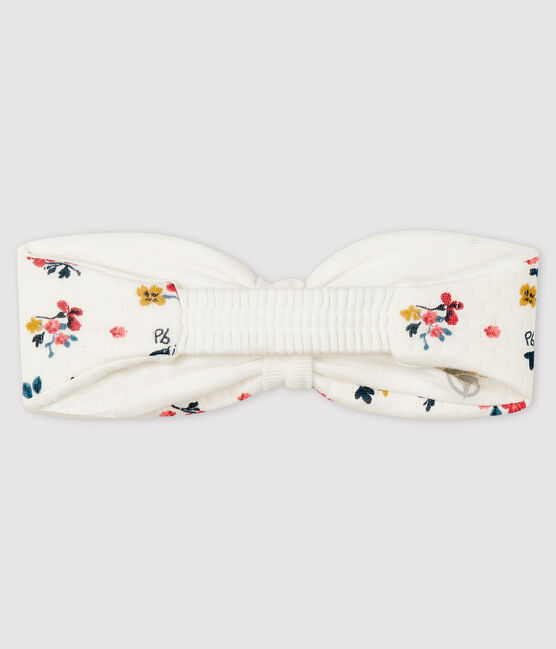 Bandeau fleuri bébé fille blanc MARSHMALLOW/blanc MULTICO