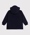 Parka enfant mi-longue unie bleu marine