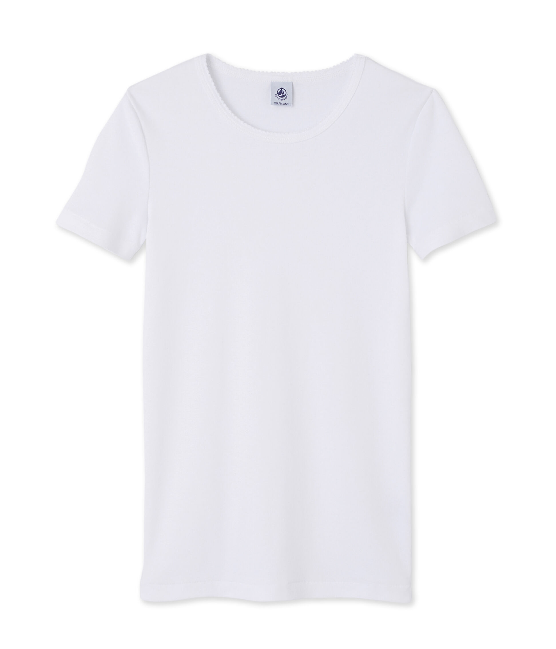 tee shirt blanc uni femme