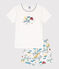 Pyjacourt explorateur en coton enfant blanc MARSHMALLOW/blanc MULTICO