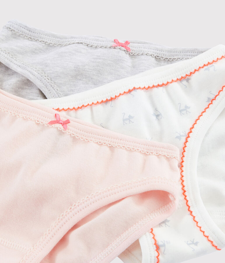 Lot de 3 culottes imprim&eacute; chat petite fille variante 1