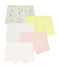 Lot de 5 shorties petite fille variante 1