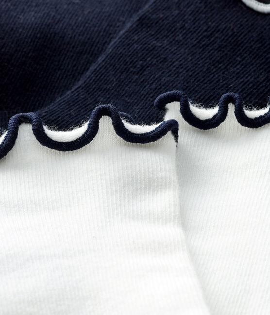 Lot de 2 paires de chaussettes mi-basses bébé fille variante 1