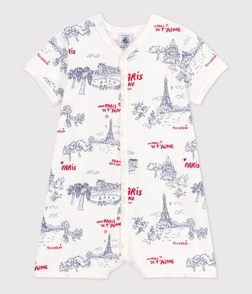 PETIT BATEAU - Combinaison courte Paris bébé en coton