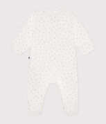 Pyjama imprimé en coton bébé bleu MARSHMALLOW/blanc GOMME