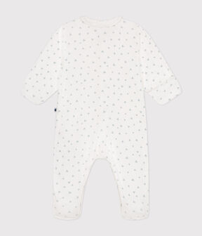 Pyjama imprimé en coton bébé bleu MARSHMALLOW/blanc GOMME