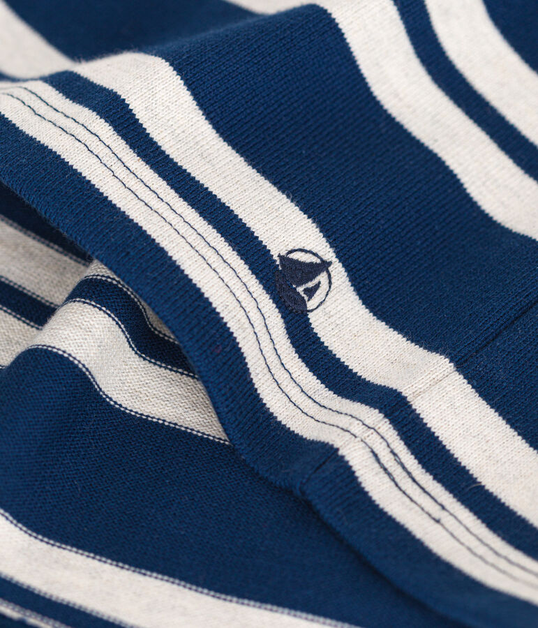 Robe manches longues en coton &eacute;pais enfant fille bleu MEDIEVAL/ MONTELIMAR