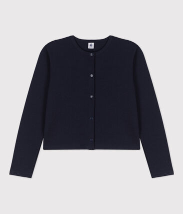 Cardigan à pressions en coton épais Femme