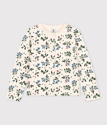 Cardigan imprimé en tubique enfant fille