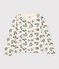 Cardigan imprimé en tubique enfant fille blanc AVALANCHE/ MULTICO