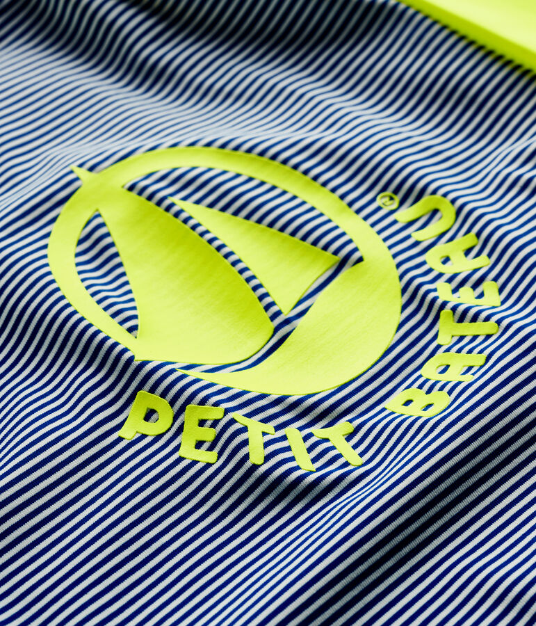 Combinaison &eacute;coresponsable b&eacute;b&eacute; fille/gar&ccedil;on bleu SURF/blanc MARSHMALLOW