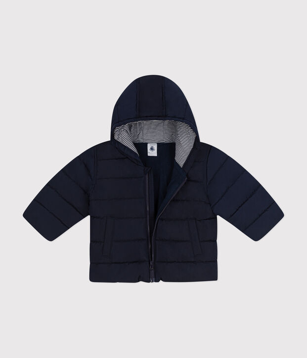 Doudoune doubl&eacute;e polaire b&eacute;b&eacute; bleu marine