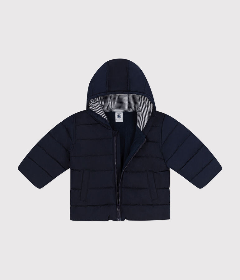 Doudoune doubl&eacute;e polaire b&eacute;b&eacute; bleu