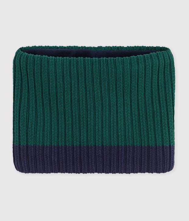 Casquette enfant en velours unie vert