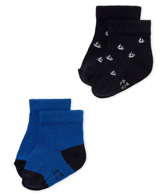 Lot De Deux Paires De Chaussettes Bebe Garcon Petit Bateau