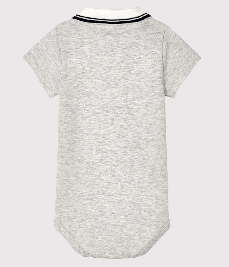 Body col polo b&eacute;b&eacute; gar&ccedil;on gris