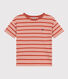 Tee-shirt rayé en jersey enfant garçon