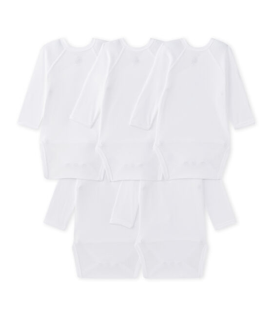Lot de 5 bodies naissance manches longues bébé mixte variante 1