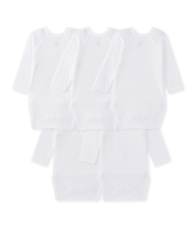 Lot de 5 bodies naissance manches longues b&eacute;b&eacute; mixte multicouleur