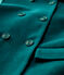 Manteau en drap de laine enfant fille vert PINEDE