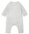 Combinaison longue en cachemire 'museau' gris POUSSIERE CHINE