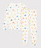 Pyjama émotions en coton lyocell enfant blanc MARSHMALLOW/blanc MULTICO