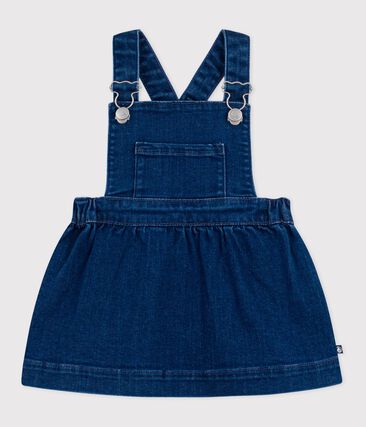 Robe salopette bébé en denim