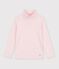 Sous-pull enfant en coton &agrave; rayures rose/rose