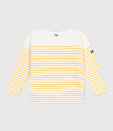 Teeshirt marinière enfant en coton manches longues