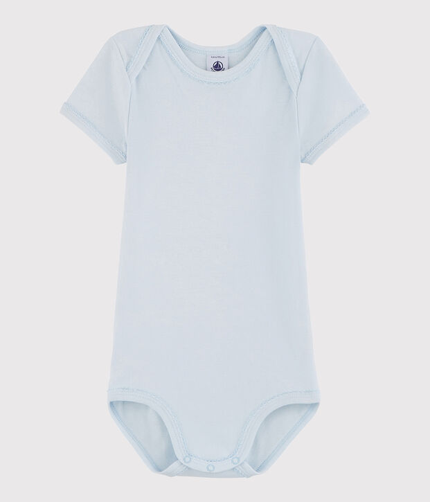 Body manches courtes b&eacute;b&eacute; fille bleu
