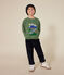 Sweatshirt en molleton enfant gar&ccedil;on vert
