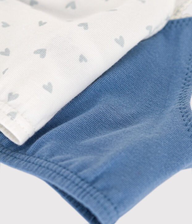 Lot de 2 brassi&egrave;res c&oelig;ur en coton et &eacute;lasthanne enfant multicouleur