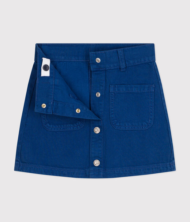 Jupe en denim enfant fille bleu