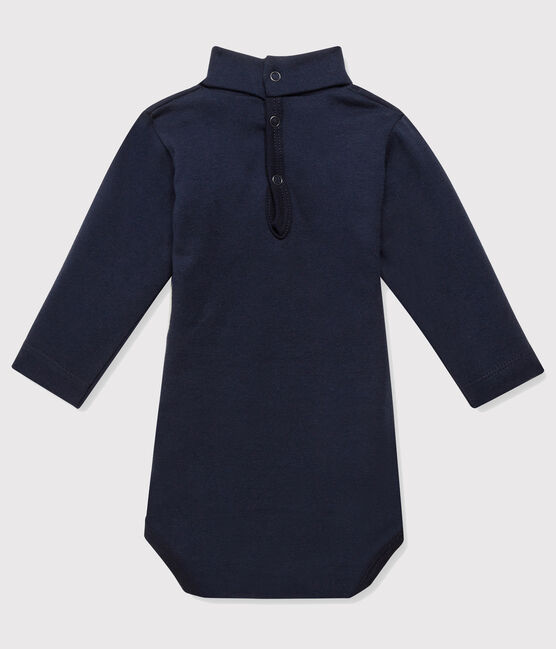 Body col roulé bébé mixte bleu SMOKING