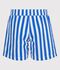Short de bain enfant &agrave; rayures bleu/blanc