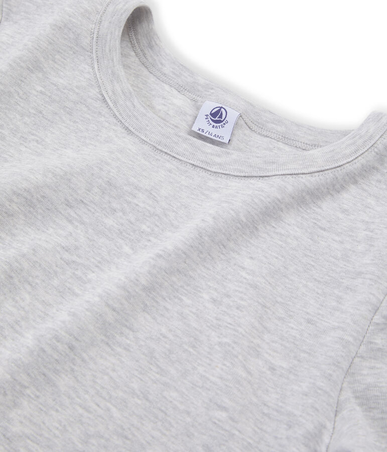 Tee shirt manches courtes iconique femme gris