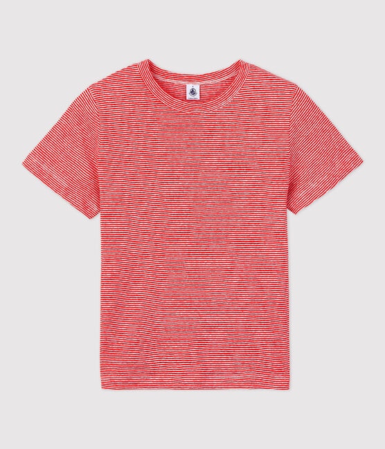 Tee-shirt L'ICONIQUE en lin Femme rouge PEPS/rose ECUME