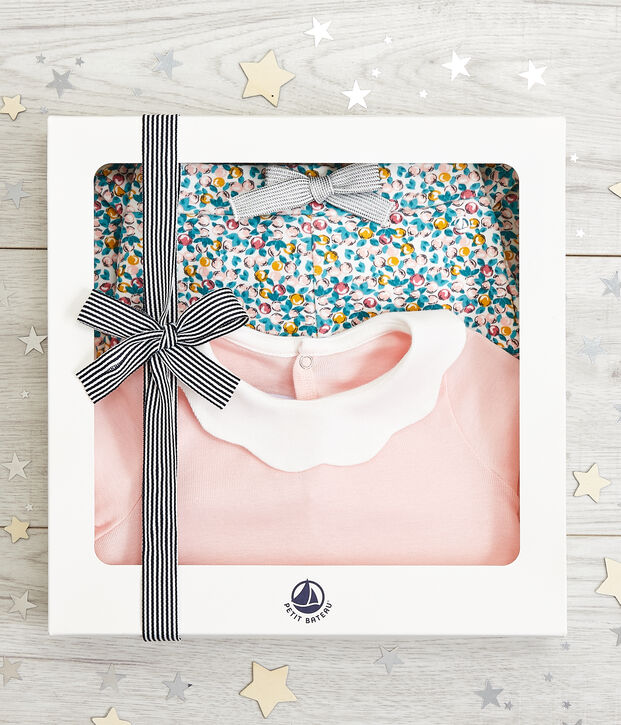 Coffret cadeau b&eacute;b&eacute; fille multicouleur