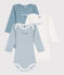 Lot de 3 bodies manches longues en coton bébé variante 2