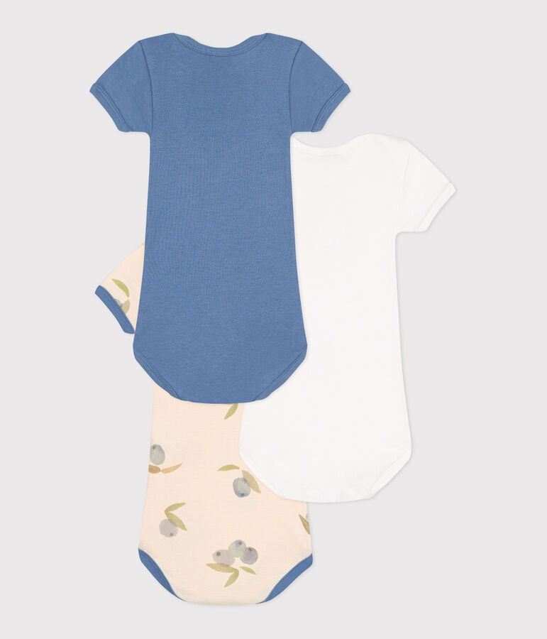 Lot de 3 bodies manches courtes en coton b&eacute;b&eacute; variante 5