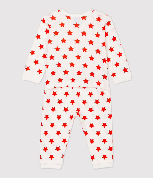 Dors-bien sans pressions b&eacute;b&eacute; &eacute;toiles en coton biologique bleu/blanc