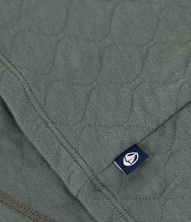 Cardigan &agrave; pressions en tubique femme kaki