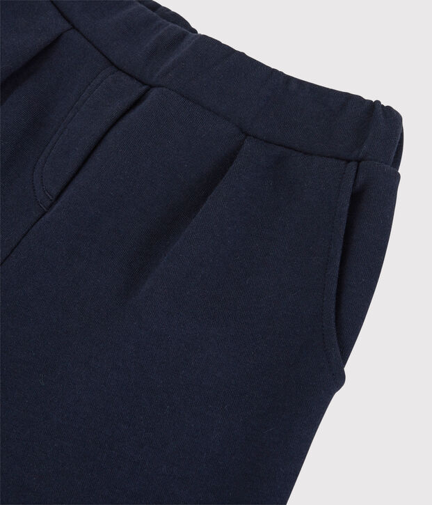 Pantalon flare en coton enfant fille bleu