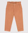 Pantalon droit en velours fin enfant fille rose SIENNA