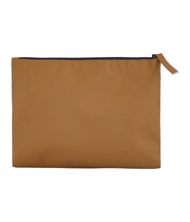 Pochette unie marron