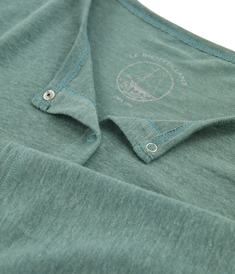 Cardigan femme en lin vert BRUT