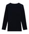 Tee-shirt manches longues enfant en coton laine soie bleu SMOKING