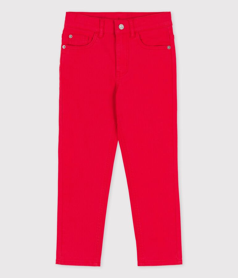 Pantalon en denim enfant fille / gar&ccedil;on rouge PEPS
