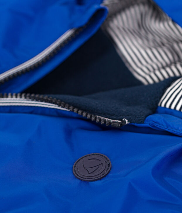 Coupe-vent chaud enfant gar&ccedil;on bleu