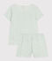 Pyjama short enfant en coton imprimé fleuri MARSHMALLOW/ PAUL